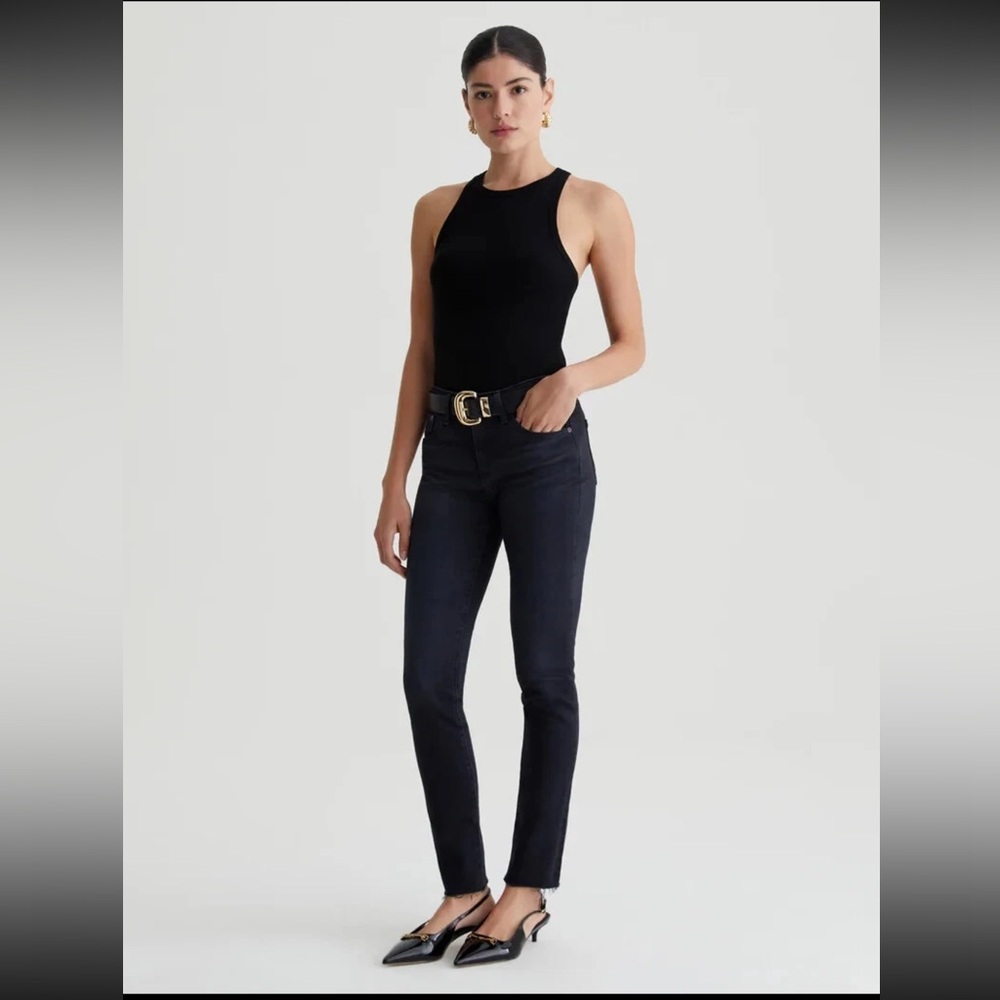 AG Jeans | Adriano Goldschmied Prima Ankle Black Cigarette Jeans Women’s Size 28